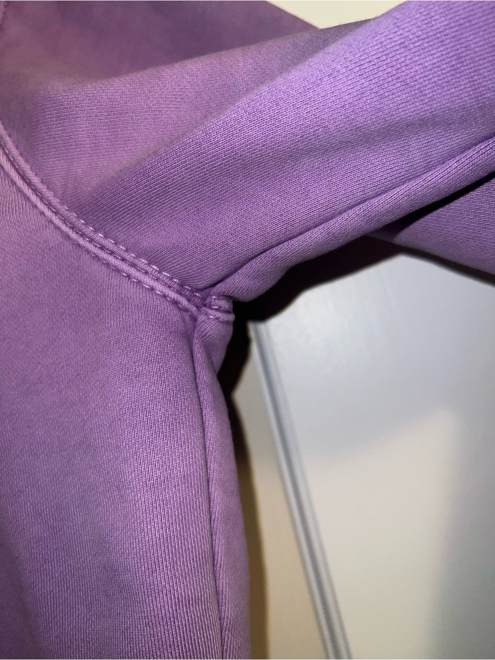 Coach Garment Dye Cropped Hoodie Sweatshirt in Purple - Picture 6 of 11